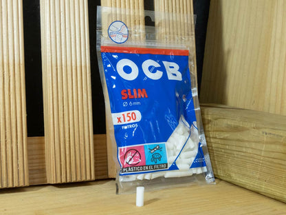 filtros de algodon ocb 150 slim para tabaco