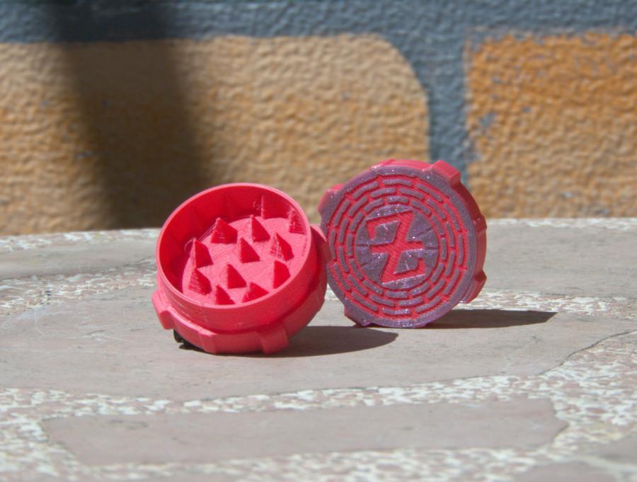 Interior de Grinder de plástico modelo calavera Punk